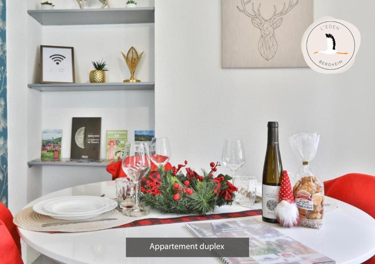 Appartements Duplex 3 Et 4 Personnes - Climatisation - Village Elu Parmi Les "Plus Beaux Villages De France" - Route Des Vins - Centre Alsace Bergheim Exterior foto