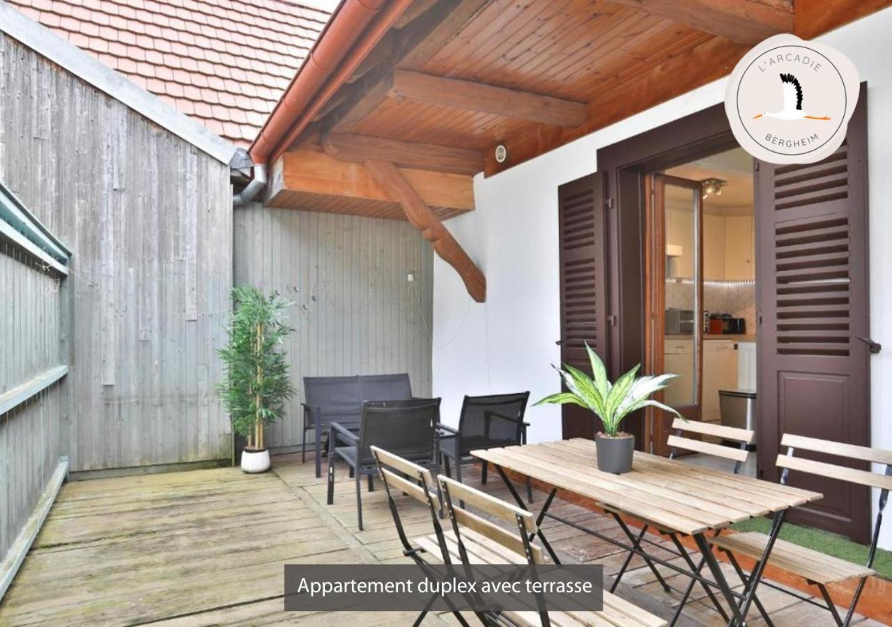 Appartements Duplex 3 Et 4 Personnes - Climatisation - Village Elu Parmi Les "Plus Beaux Villages De France" - Route Des Vins - Centre Alsace Bergheim Exterior foto