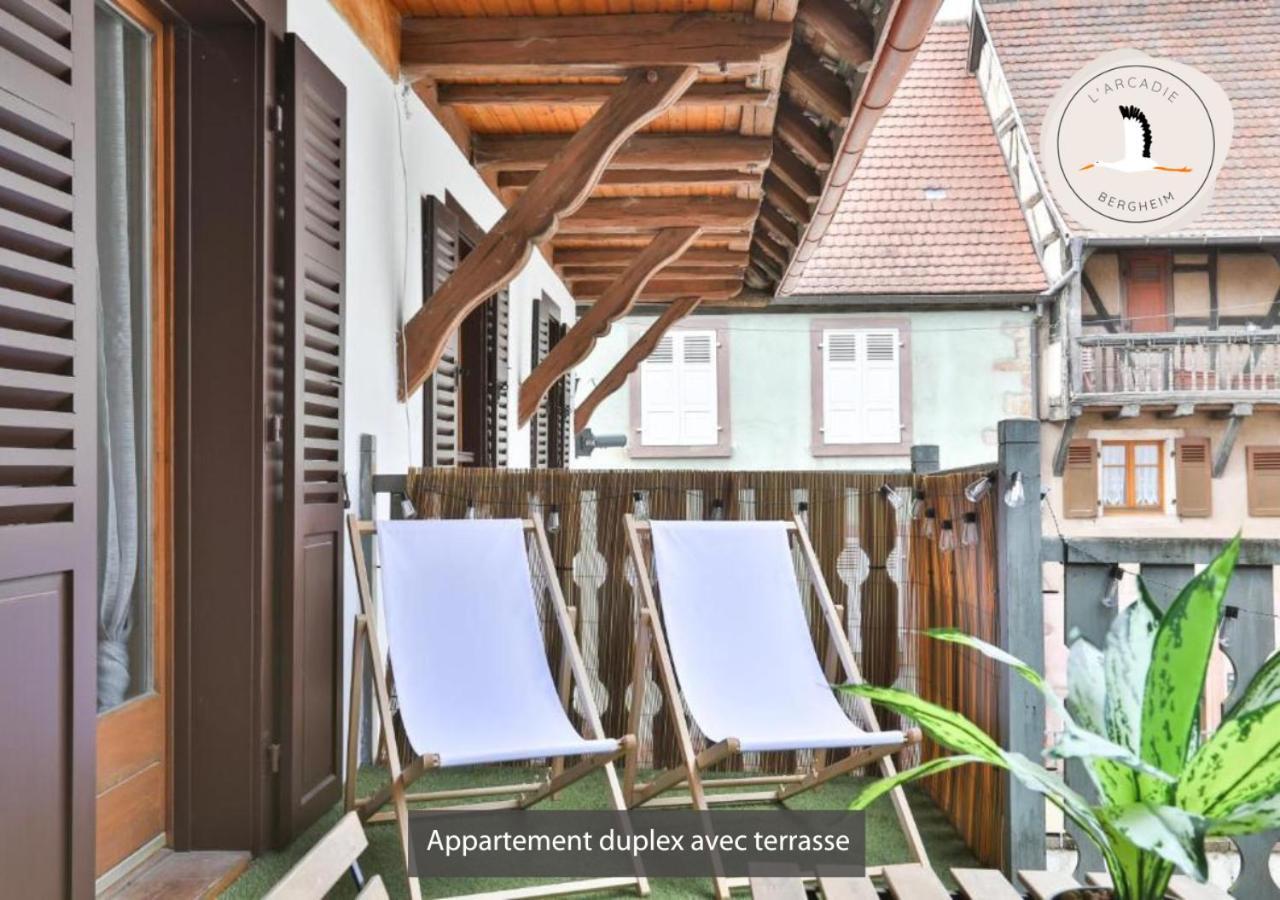 Appartements Duplex 3 Et 4 Personnes - Climatisation - Village Elu Parmi Les "Plus Beaux Villages De France" - Route Des Vins - Centre Alsace Bergheim Exterior foto