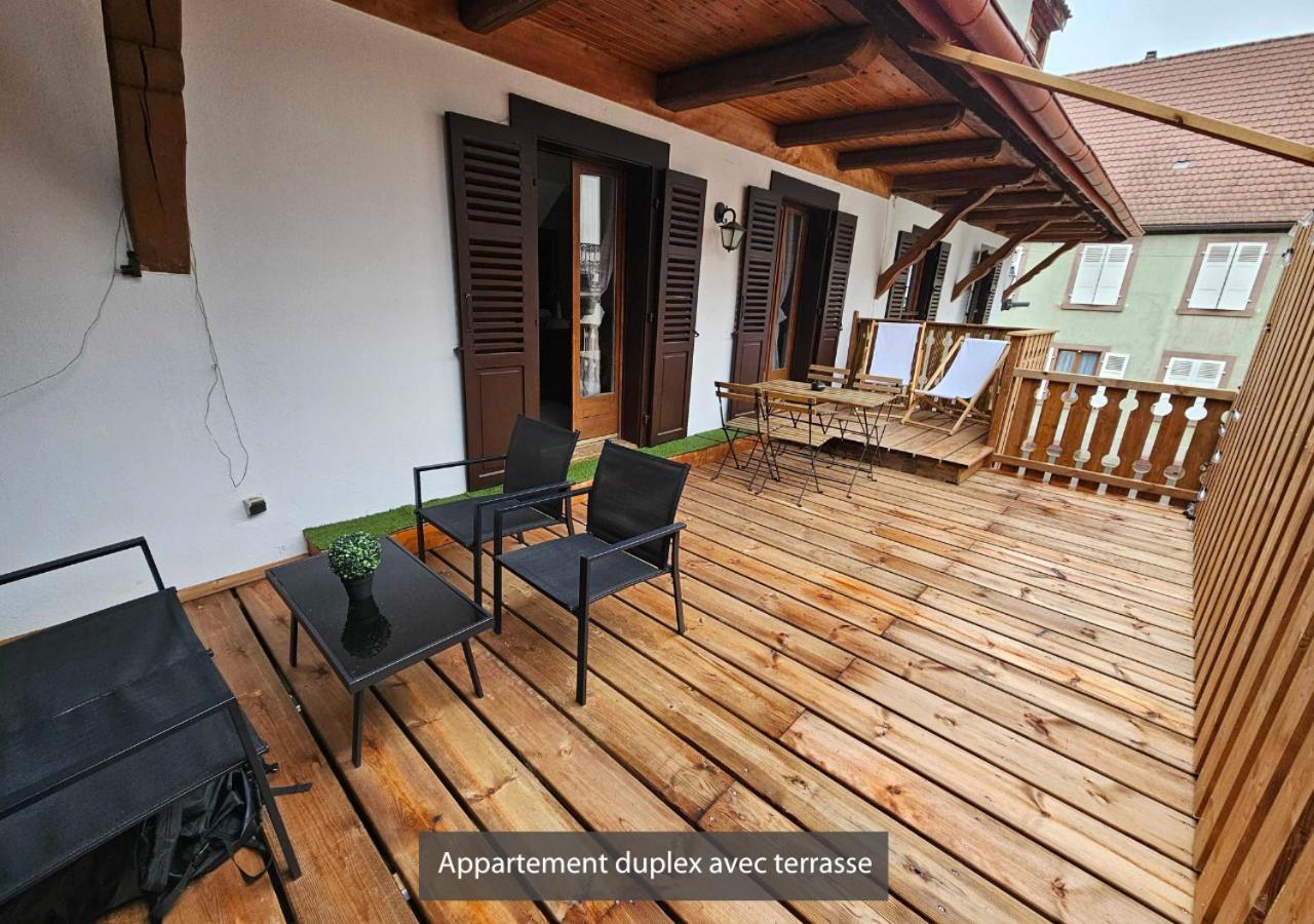 Appartements Duplex 3 Et 4 Personnes - Climatisation - Village Elu Parmi Les "Plus Beaux Villages De France" - Route Des Vins - Centre Alsace Bergheim Exterior foto